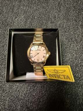 Invicta Wildflower Women's Watch Rose Gold Tone Mother of Pearl Dial 48235
